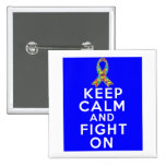 Autism  Keep Calm and Fight On Buttons