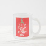 Autism  Keep Calm and Fight On Coffee Mugs