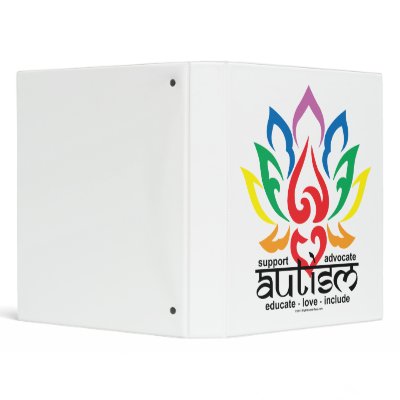 Autism Lotus Flower Binders by fightcancertees
