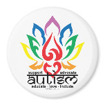 Autism Lotus Flower Refrigerator Magnets