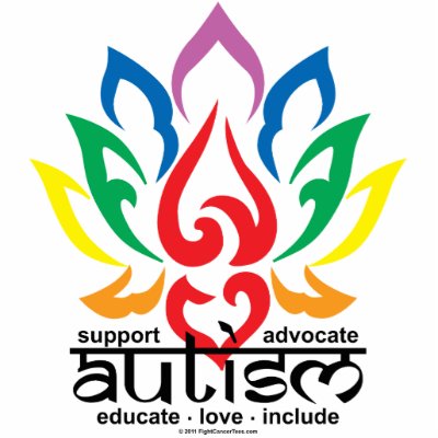 Autism Lotus Flower Photo Cut Out by fightcancertees