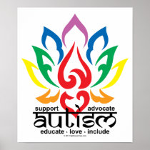 Autism Lotus Flower Print