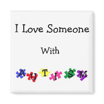 "Autism Love" Refrigerator Magnet