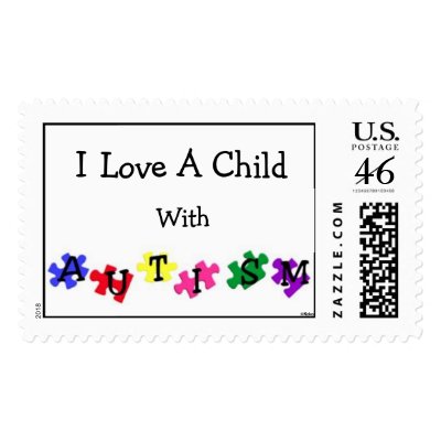 "Autism Love" Postage Stamps by kokobaby