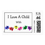 "Autism Love" Postage Stamps