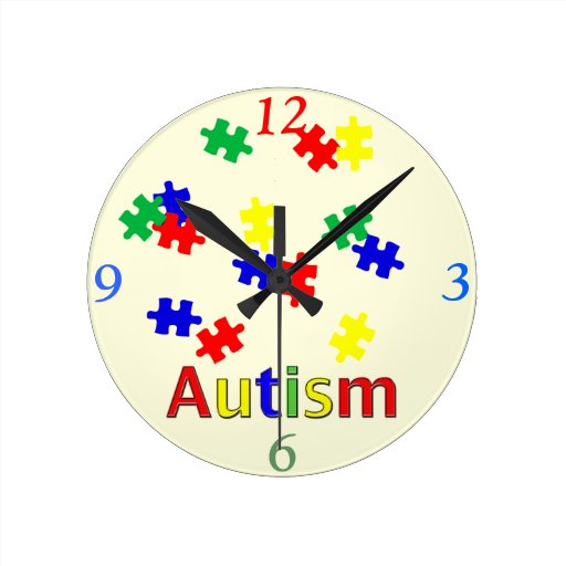 Autism Medium Wall Clock Zazzle
