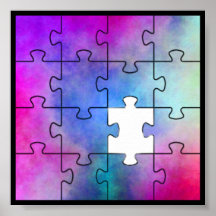Autism Missing Piece - Wall Poster