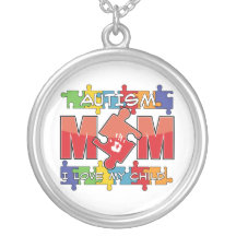 Autism Mom - I Love My Child Necklaces