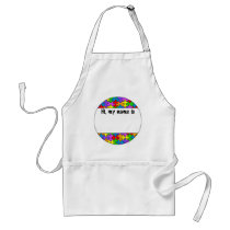 Autism Name Tag Apron