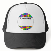 Autism Name Tag Mesh Hat