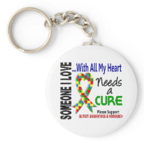 Autism Needs A Cure 3 Key Chain