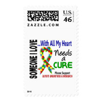 Autism Needs A Cure 3 Postage
