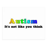 Autism: Not Like You Think Post Cards