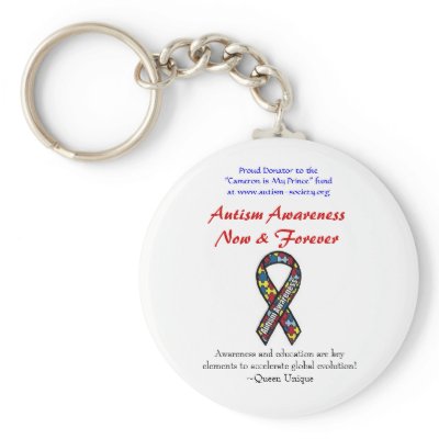 Autism Now & Forever Keychain by queenunique