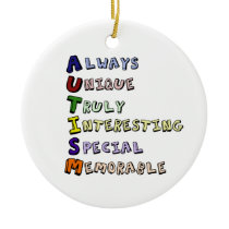 AUTISM CHRISTMAS TREE ORNAMENT