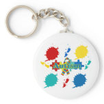Autism painted keychains
