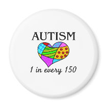 Autism Patch Heart Refrigerator Magnets