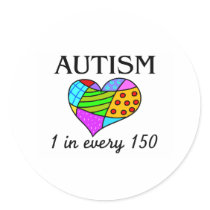 Autism Patch Heart Stickers