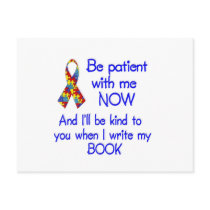 Autism Patience Post Card