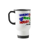 Autism PEACE LOVE CURE Mug