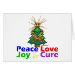 Autism Peace Love Joy Cure Card