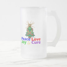 Autism Peace Love Joy Cure Mug