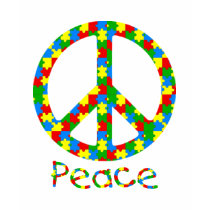 Autism Peace Symbol t-shirts by naturetees Autism Peace Symbol t-shirts