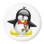 Autism Penguin Refrigerator Magnets