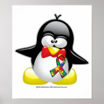 Autism Penguin Print
