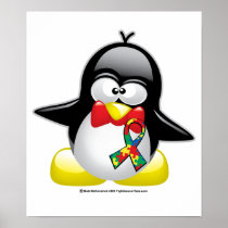 Autism Penguin Print