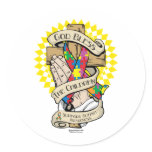 Autism Praying Hands Sticker