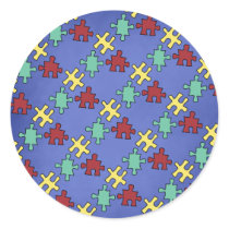 Autism Puzzle Awareness Envelope Seals stickers