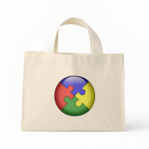 Autism Puzzle Ball Bag