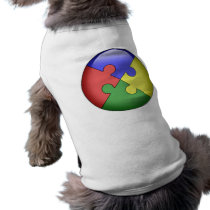 Autism Puzzle Ball pet clothing by wolfmama Autism Puzzle Ball pet clothing