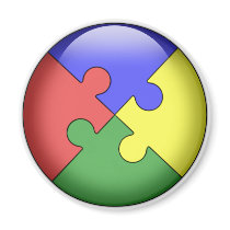 Autism Puzzle Ball Refrigerator Magnets
