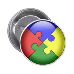 Autism Puzzle Ball Pin