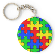 Autism Puzzle Keychains