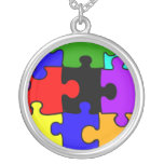 Autism Puzzle Necklace