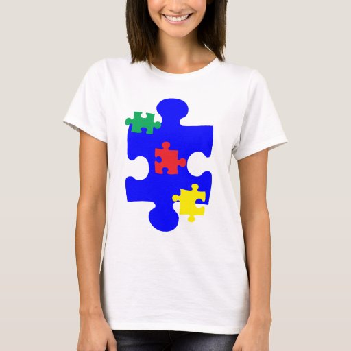 Autism Puzzle Piece Awarness TShirt Zazzle