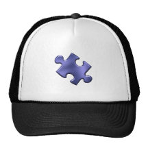 Autism Puzzle Piece Blue Hats
