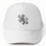 Autism Puzzle Piece Silver Hat