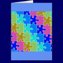 autism puzzle pieces 2 cards