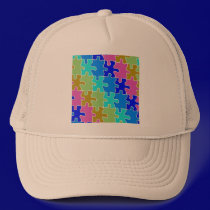 autism puzzle pieces 2 hats