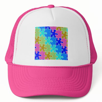 autism puzzle pieces 2 trucker hat by twighlightmanor