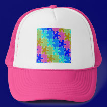 autism puzzle pieces 2 hats