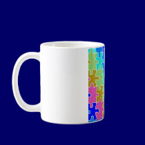 autism puzzle pieces 2 mugs