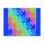 autism puzzle pieces 2 post card autism puzzle pieces 2 post card