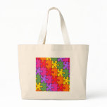 autism puzzle pieces 33 canvas bag