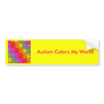 autism puzzle pieces 33 bumper sticker