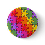 autism puzzle pieces 33 pinback button